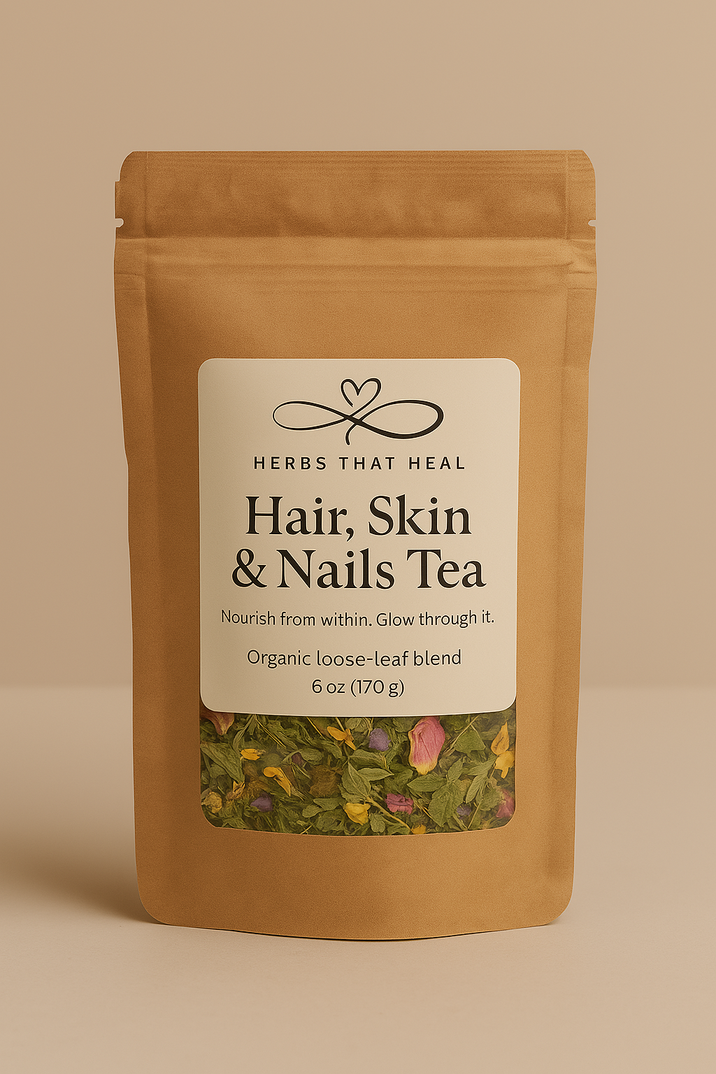 Hair, Skin & Nails Tea Loose Leaf Herbal Blend | 6 oz