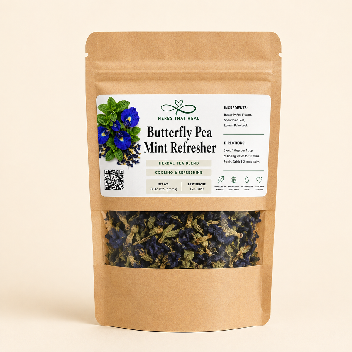 Butterfly Pea Mint Refresher
