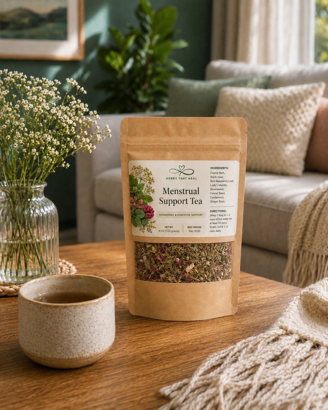 Menstrual Support Tea | Loose Leaf Herbal Blend